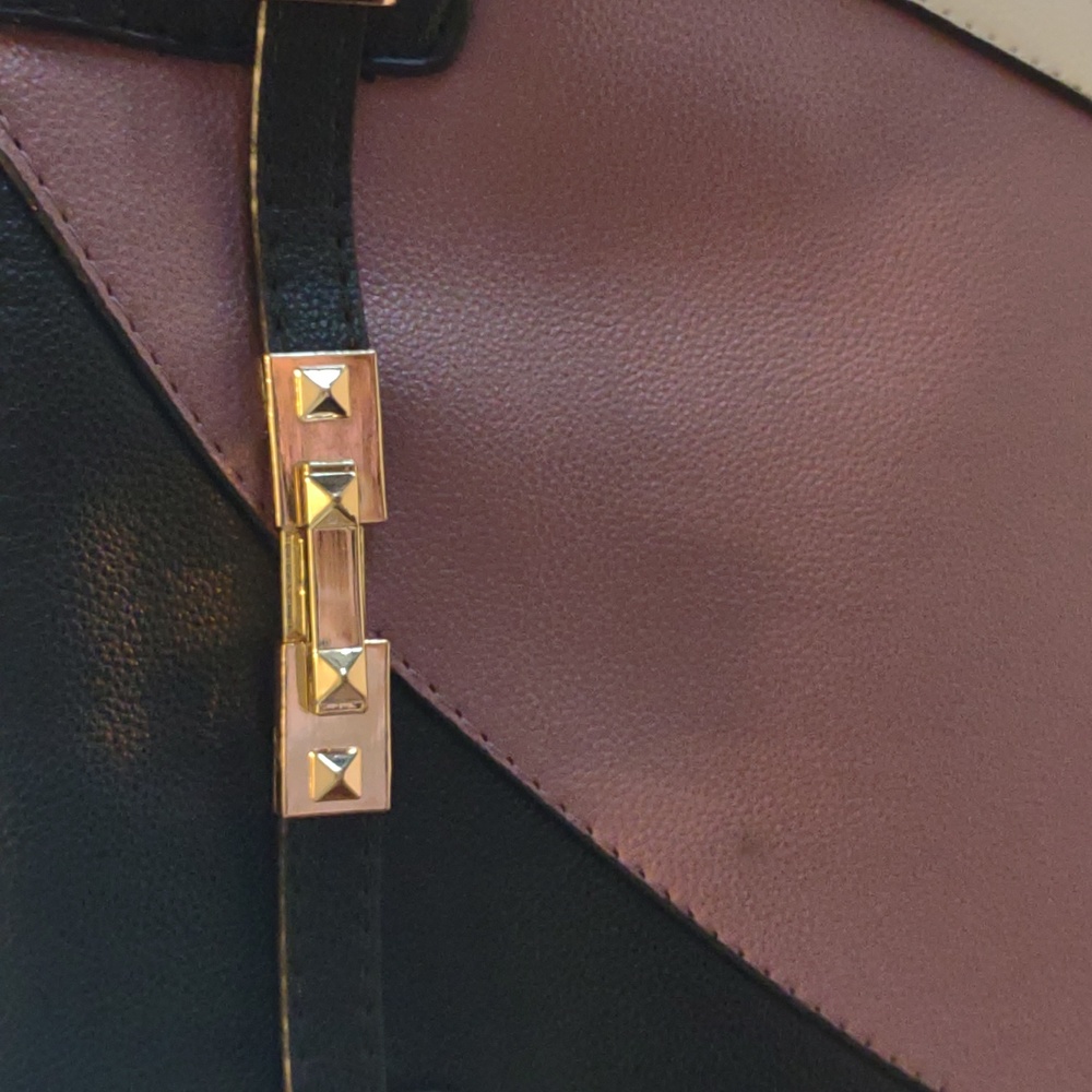 Abstract Colorblock Tote/Shoulder Bag - Picture 10 of 16